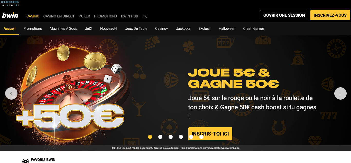 Bwin casino belgique homepage 