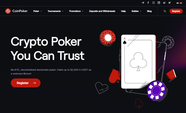 CoinPoker, online casino crypto