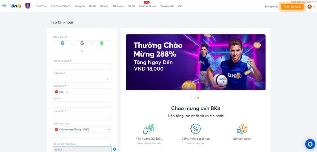 Mở tài khoản cá cược để chơi bắn cá online