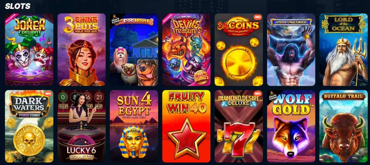 Slot-Spiele bei Playzilla