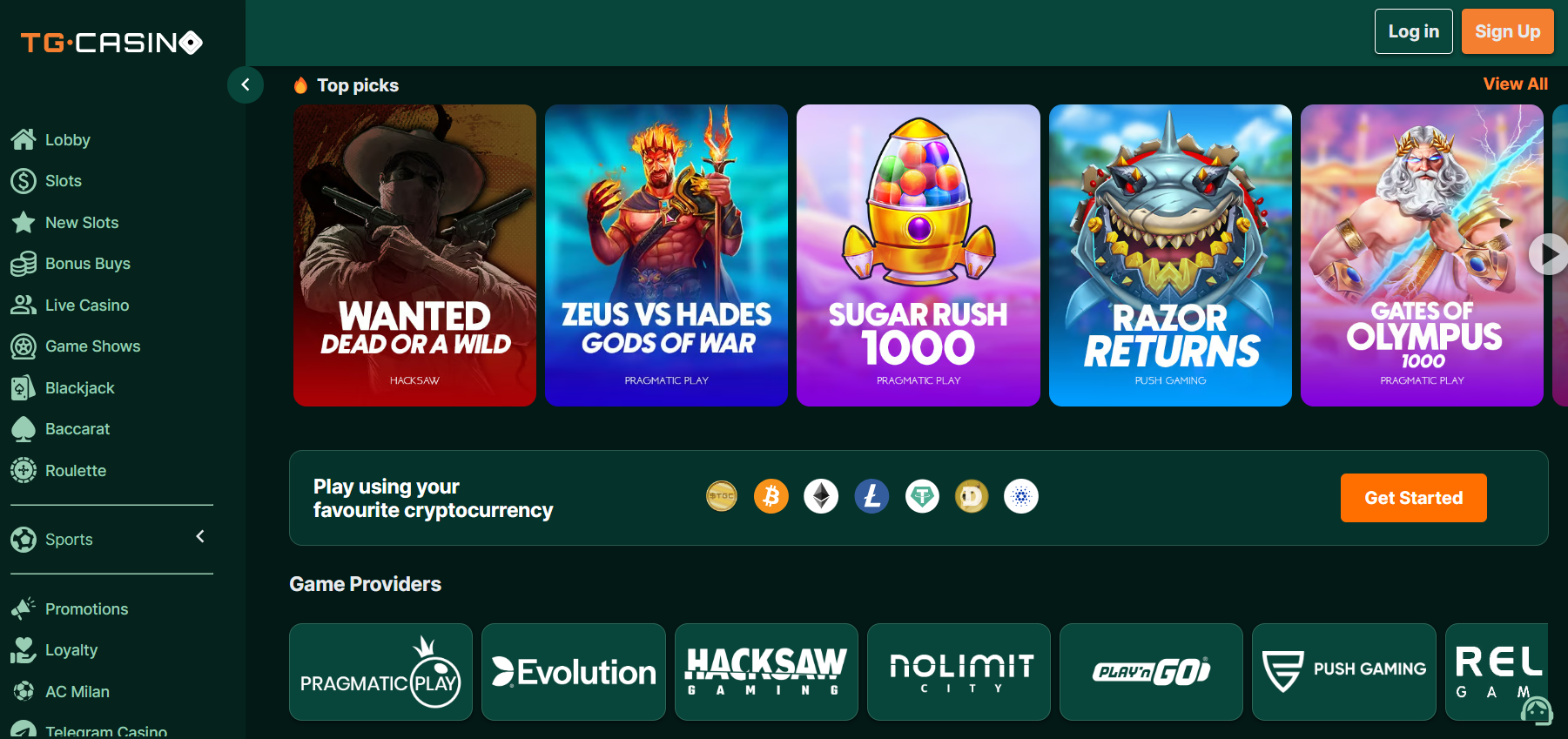 Online casino TG.casino