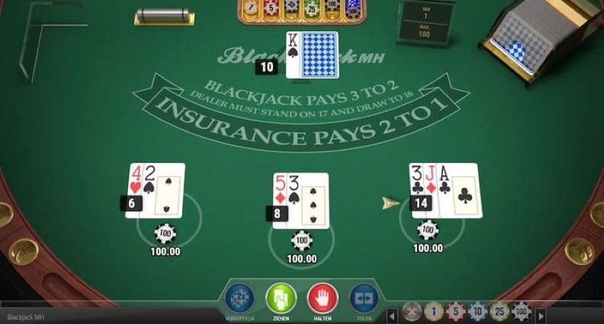 Game Blackjack có nguyên tắc rút bài đối với Dealer và Player