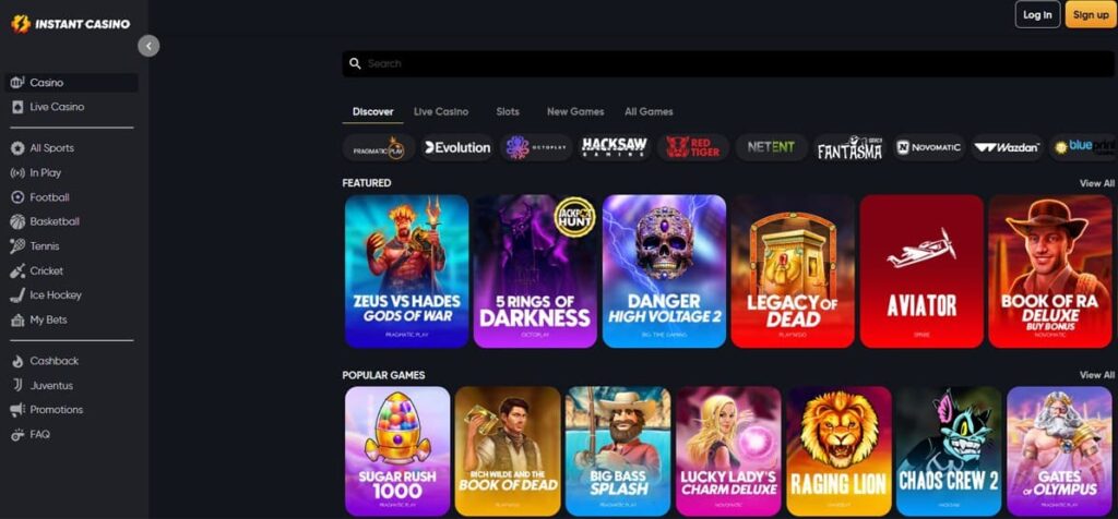 instant casino - Beste goksites Nederland